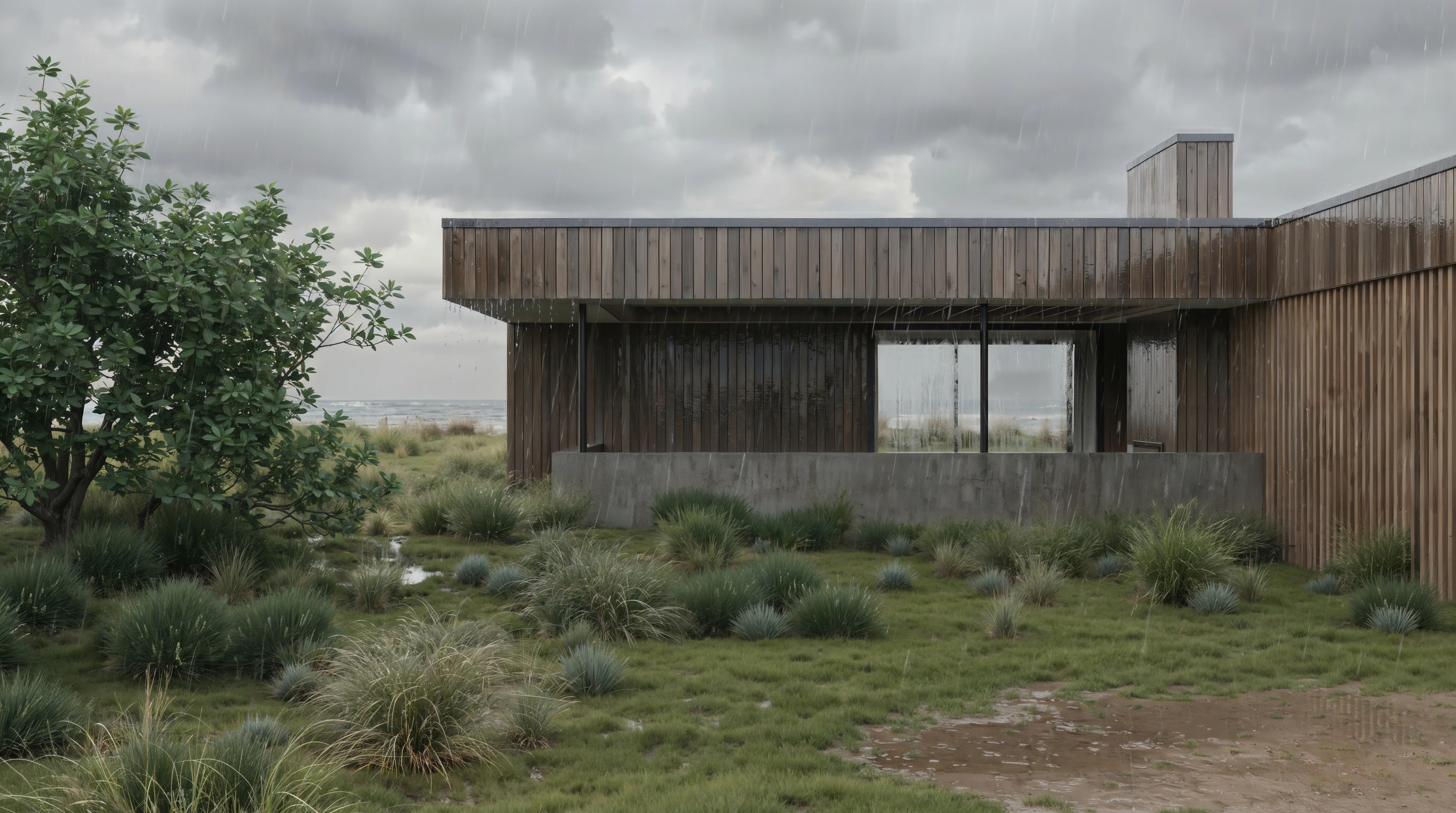 Kaipara beach house detail perspective 4